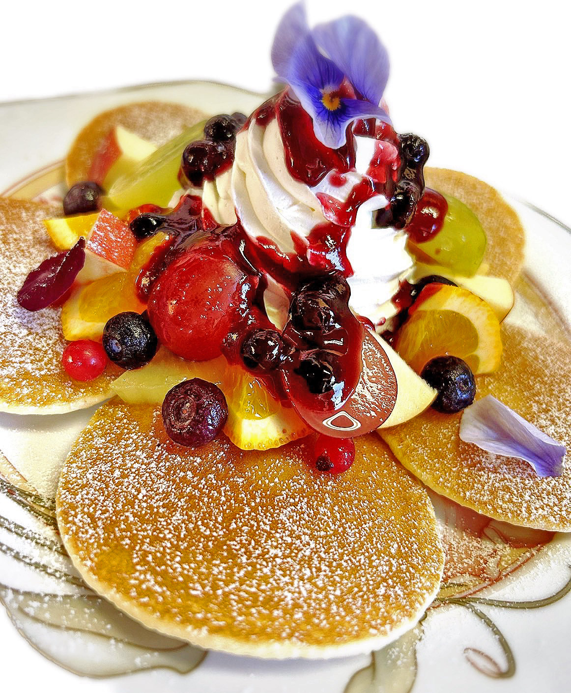 ブルーベリーソースパンケーキ 居酒屋Bar LOG お料理